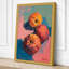 Pomegranates in Float Modern - Wrapped Canvas-395743027-395743025