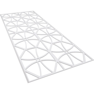 36.25'' H x 94.5'' W x 0.375'' D Expanded Cellular PVC Wainscot Paneling