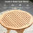 Teak Outdoor Table Round Folding Patio Side Table