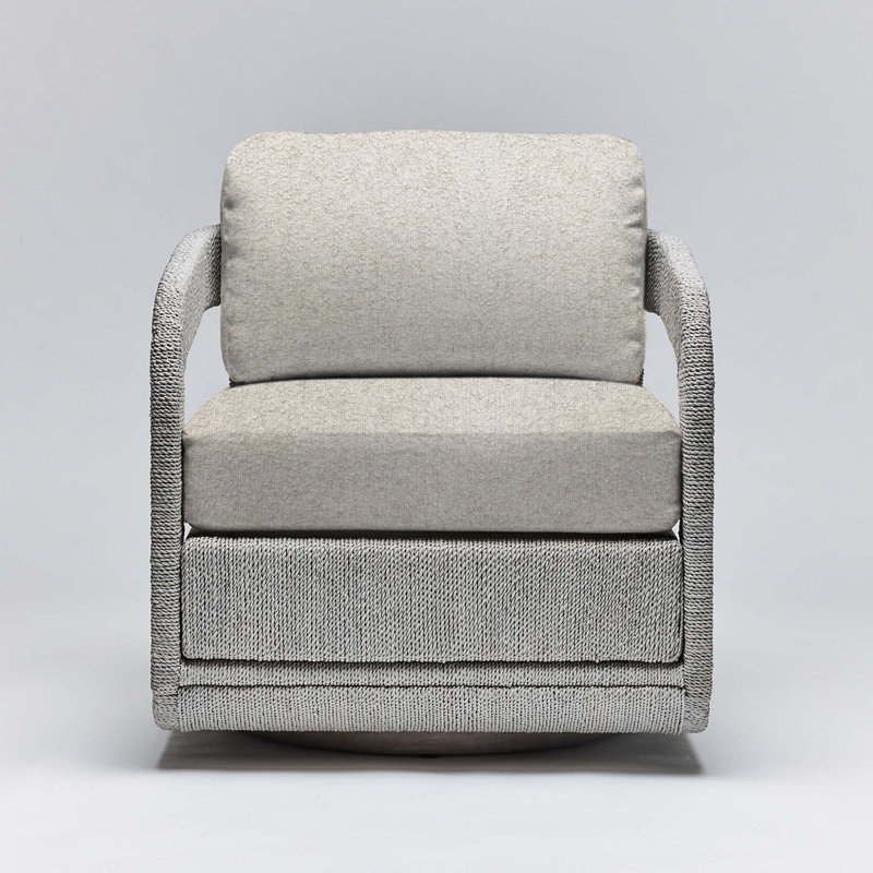 Harbour Swivel Armchair, Gray Ceruse, Tint Loop