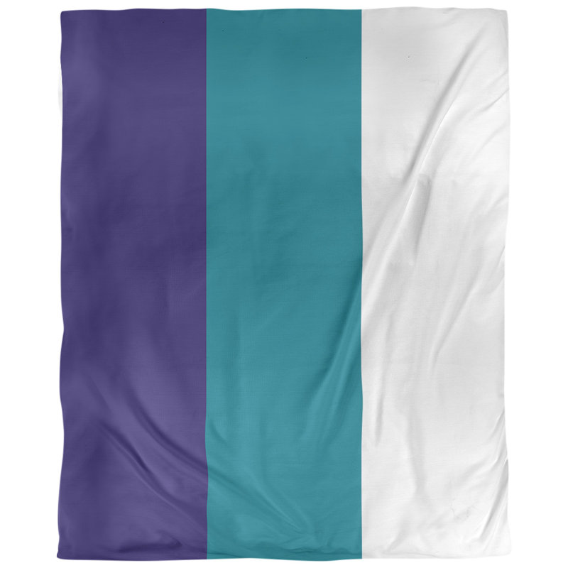 Tissu de basket-ball charlotte, Mauve foncé / bleu sarcelle / blanc