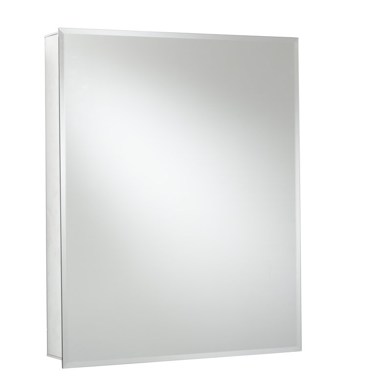 Medina Single Door Aluminum Medicine Cabinet, 76cm H x 61cm W x 13.3cm D