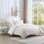 Ensemble de housse de couette rose à motif de roses - Grand-119864806