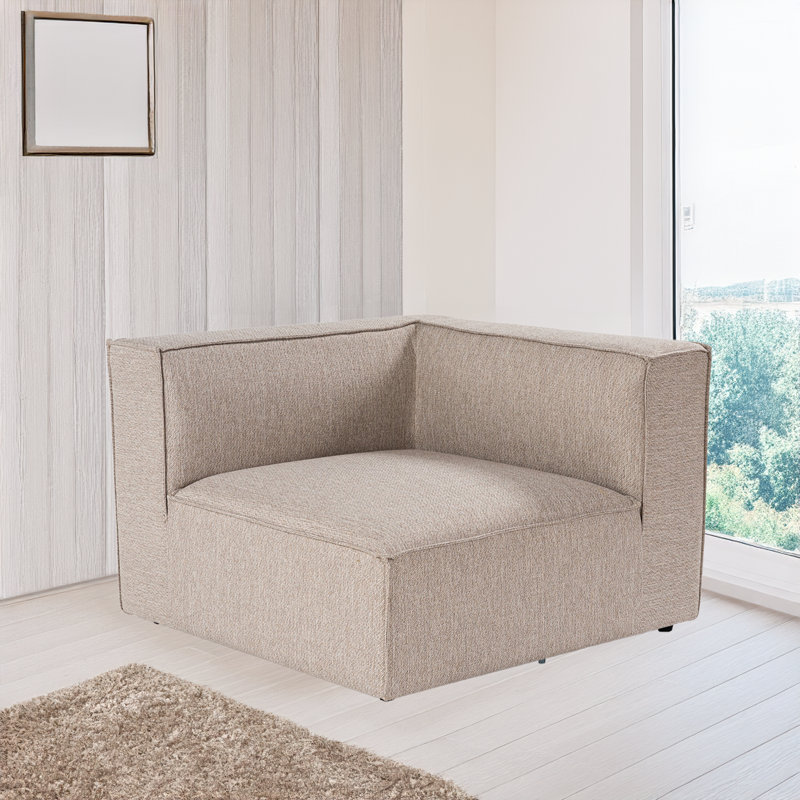 Nakayia Linen 37.8'' Reception Loveseat