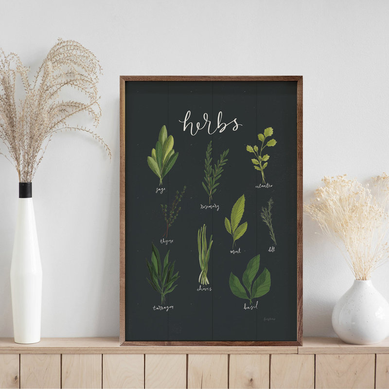 Herbes I foncé par Becky Thorns, H 24 po x l 16 po