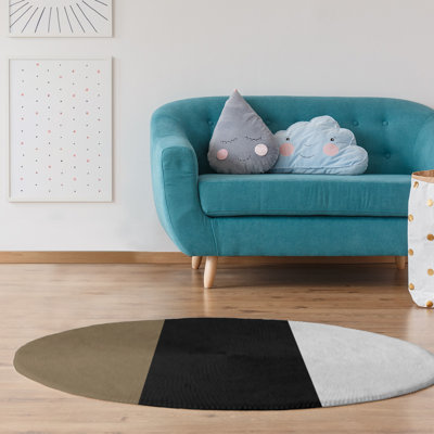 Tapis doré/noir