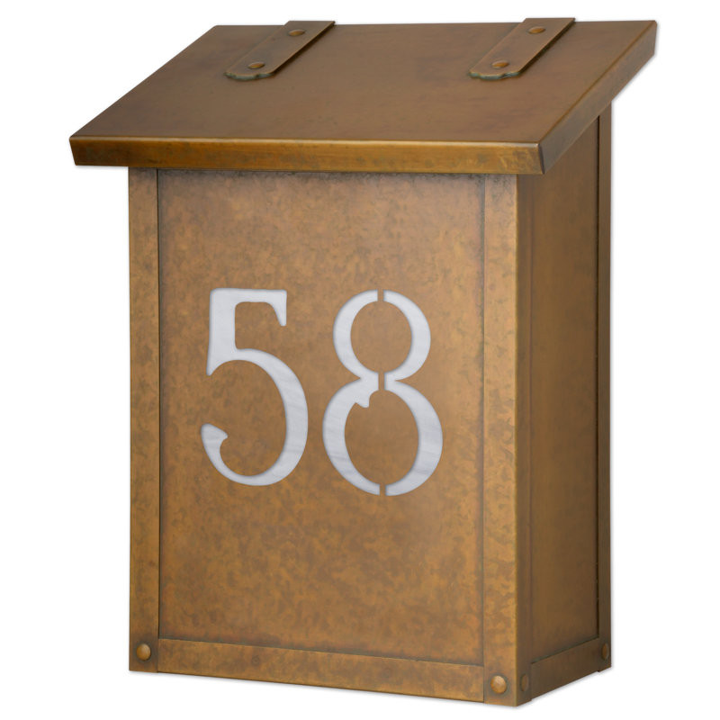 Boîte aux lettres murale classic, Oui, Laiton chaleureux
