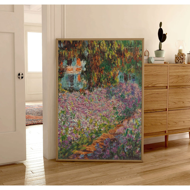 Irises In Monet's Garden, 1900 by Claude Monet - No Frame Print, 42cm H x 29cm W