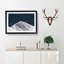 Snow Covered Mountain Ridge - Picture Frame Painting Print-56705255-56705257