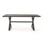 Table de salle à manger d'extérieur en aluminium avec structure en acier-1411115563