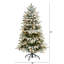 Sapin de Noël artificiel enneigé 8 pi avec 650 lumières claires / blanches North Carolina-961411479
