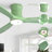 52" 3-Solid Wood Blade Transitional Modern Flush Mount Dimmable Led Ceiling Fan With Light Kit And Remote Control-673369075