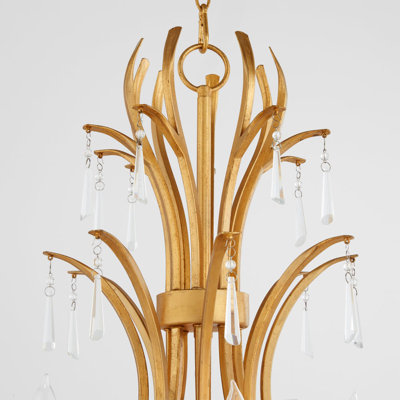 Dagmara 6LT CHANDELIER in , Gold
