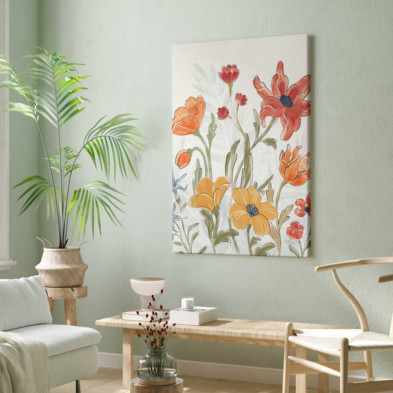 «Garden Melody in Bloom II», reproduction sur toile, Toile tendue, H 48 po x l 32 po x P 1,25 po