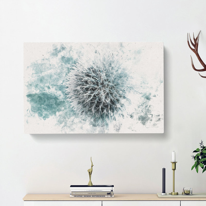 Globe Thistle - Wrapped Canvas, 35cm H x 50cm W x 3cm D