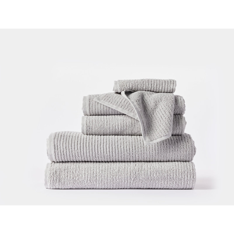 Temescal 100% Cotton Plush Ribbed Bath Sheet, Seal