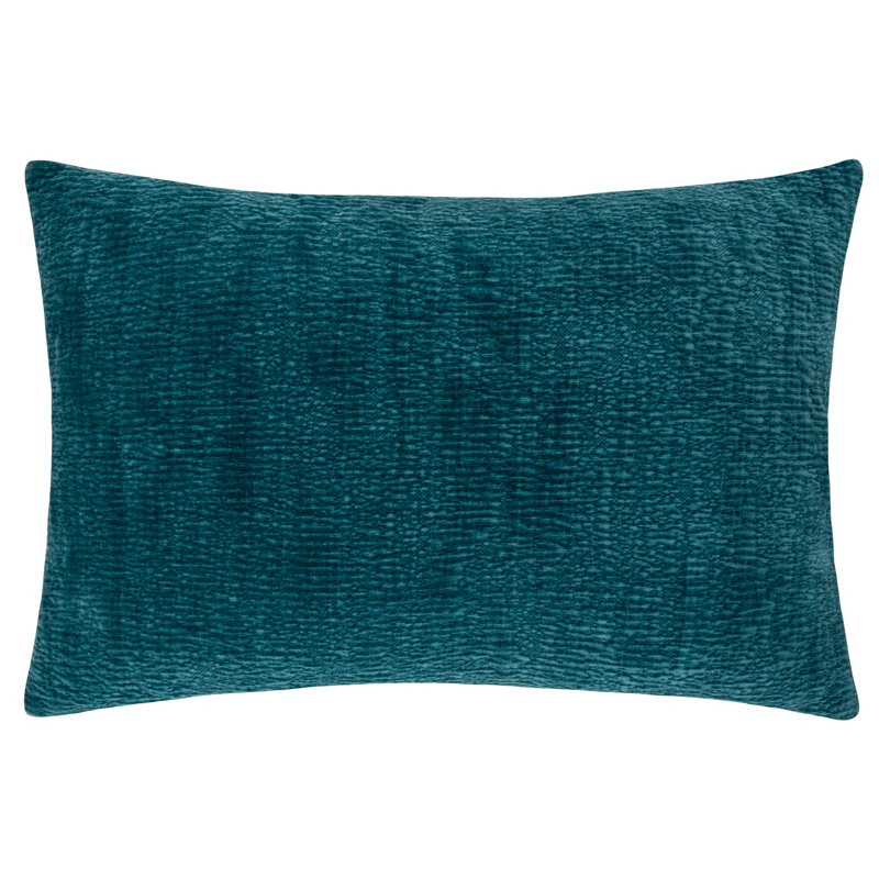 Osaka Rectangular Lumbar Cushion, Petrol