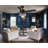 Breen 52" Black Ceiling Fan with Light Kit and Reversible with Dimmable
