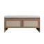 PP Rattan Storage Bench with Cushion