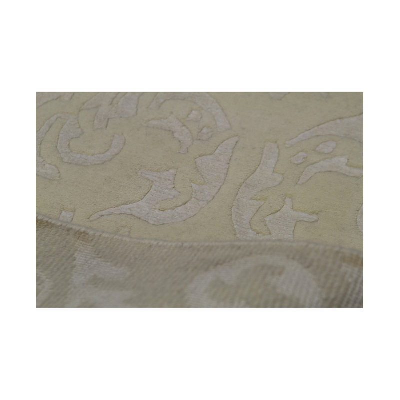 Tapis blanc de haute qualité noué à la main