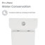 Toilette carrée une pièce carrée à double chasse 1,1 / 1,6 gpc avec 10 "brut-92331398