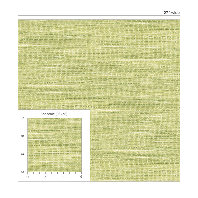 Rouleau de papier peint L 27 pi x l 27 po Martelle, Citronnelle