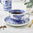 Spode Blue Italian Jumbo Cup & Saucer 20 Oz