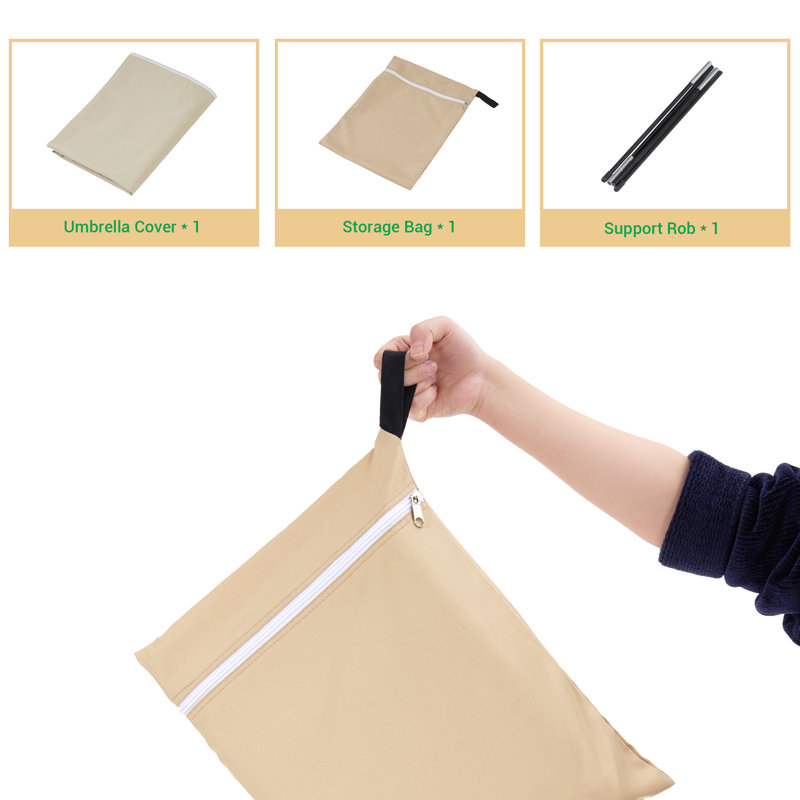 Outdoor Patio Umbrella Cover, Khaki