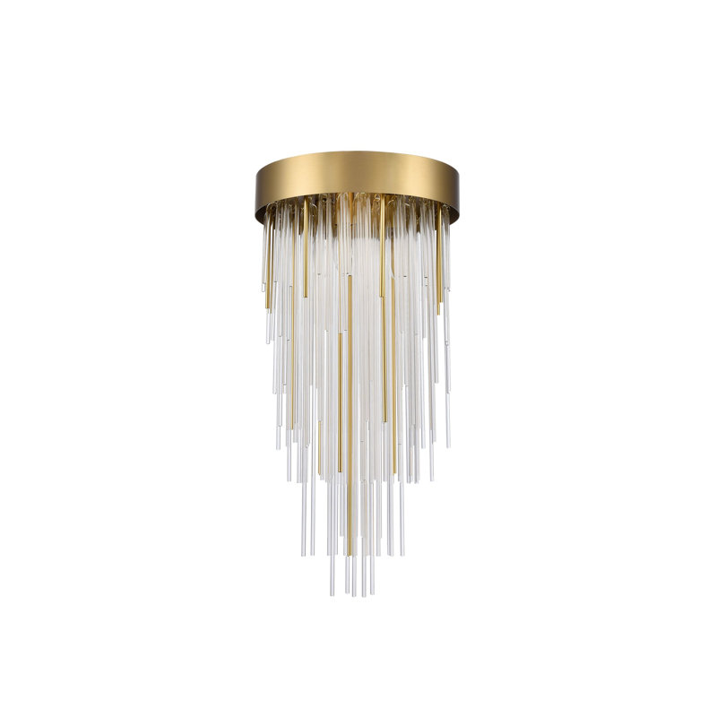 Conyingham 4 - Light Geometric Chandelier, Aged Brass