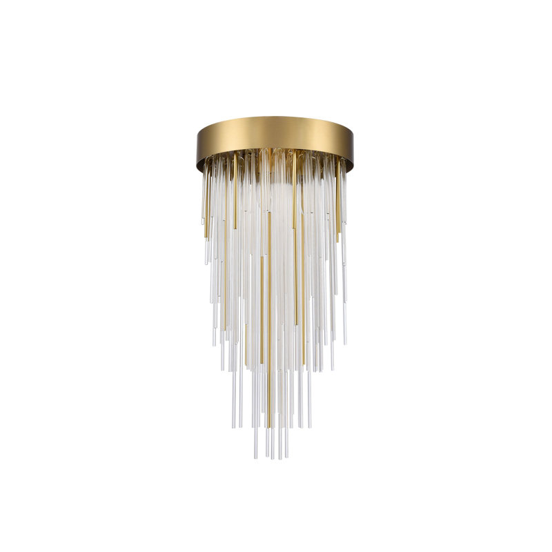 Lustre à 4 lumières Conyantham, Laiton vieilli