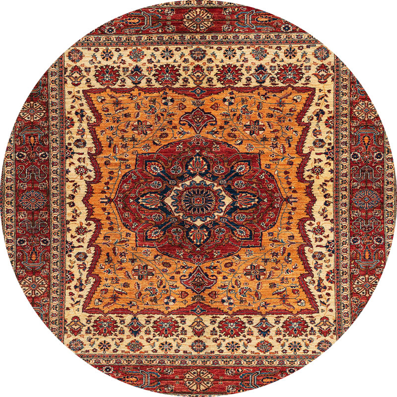 Tapis abstrait 4155, Rond 8 pi