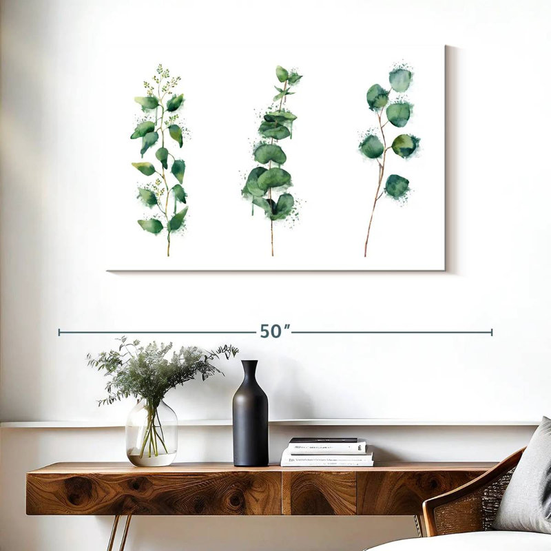 Harnek Lush Leaf Branches Splatter, H 26 po x l 39 po