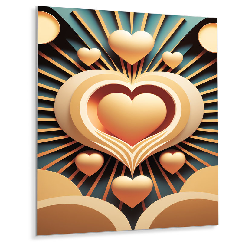 Abstract Wall Decor on Metal, 20" H x 12" W x 1" D