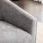 Fauteuil pivotant moderne gris 360 avec dossier doux et dossier en chenille - Rehaussez le confort de votre chambre à coucher-2070561577
