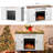 R.W.FLAME 47" Farmhouse Electric Fireplace TV Stand for TVs up to 55", 5100 BTU Heater, 3D LED Flame with 7-Level Brightness