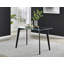 Scandinavian Dining Table Set - Minimalist Style Glass and Metal Leg with 4 Luxury Dining Chairs-97136555-97136551