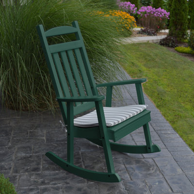 Chaise berçante de porche classique Aaliayh
