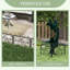 Outsunny Decorative Garden Fencing Rustproof 4 Panels 18.7in x 7.5ft Black