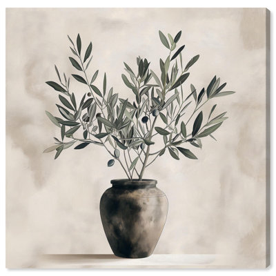Green Beginnings Canvas Vintage Botanic Art by Art Remedy