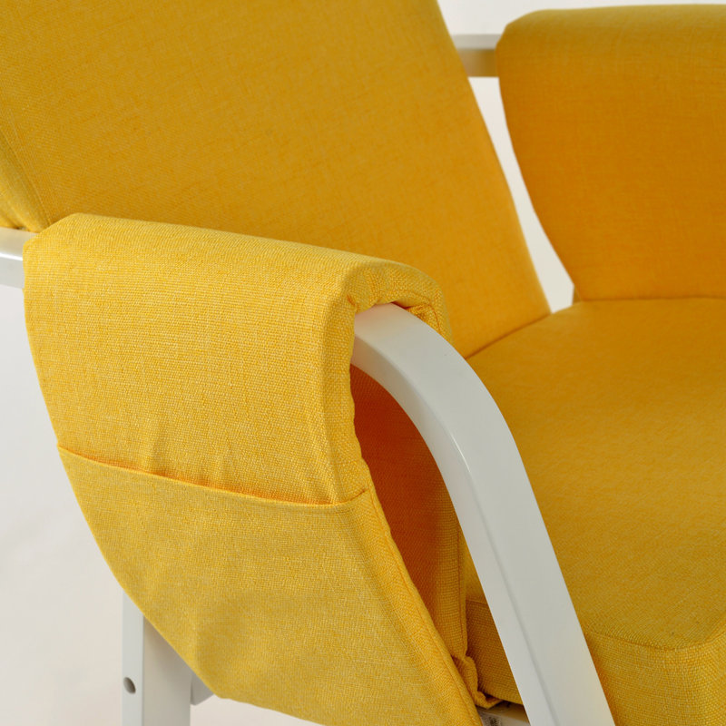 Chaise berçante Jenavive, Jaune