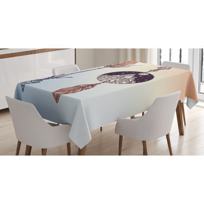 Occult Native American Elements Tablecloth