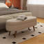 43,5 po Repose-pieds rectangulaire avec rangement beige