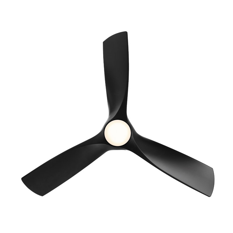 Zephyr 3 - Blade Outdoor/Indoor Smart Ceiling Fan with Light Kit And Remote Control Included, Graphite With Weathered Gray