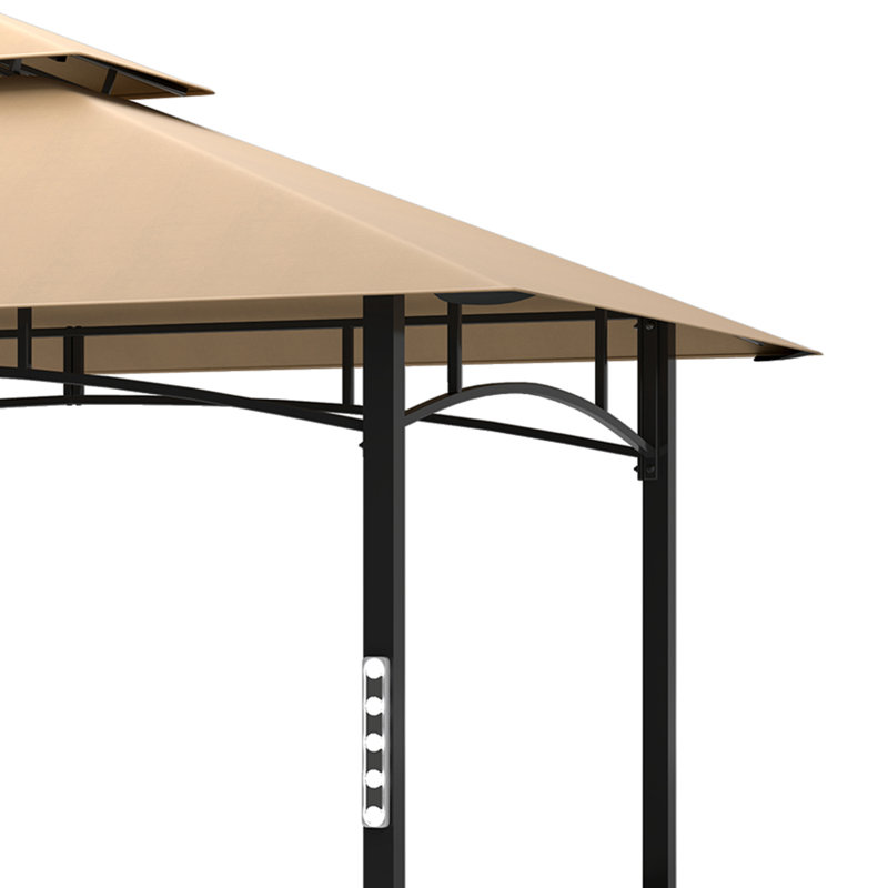 Abri de jardin extérieur 8 pi x 5 pi avec lumière magnétique DEL 