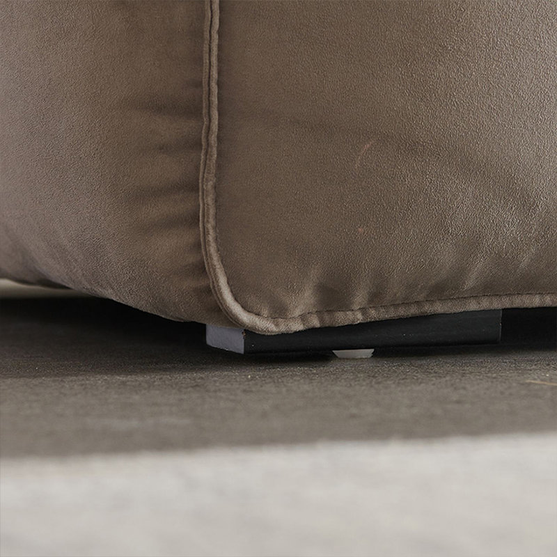 Canapé modulaire kaki en polyester, H 29,53 po x l 110,24 po x P 41,34 po