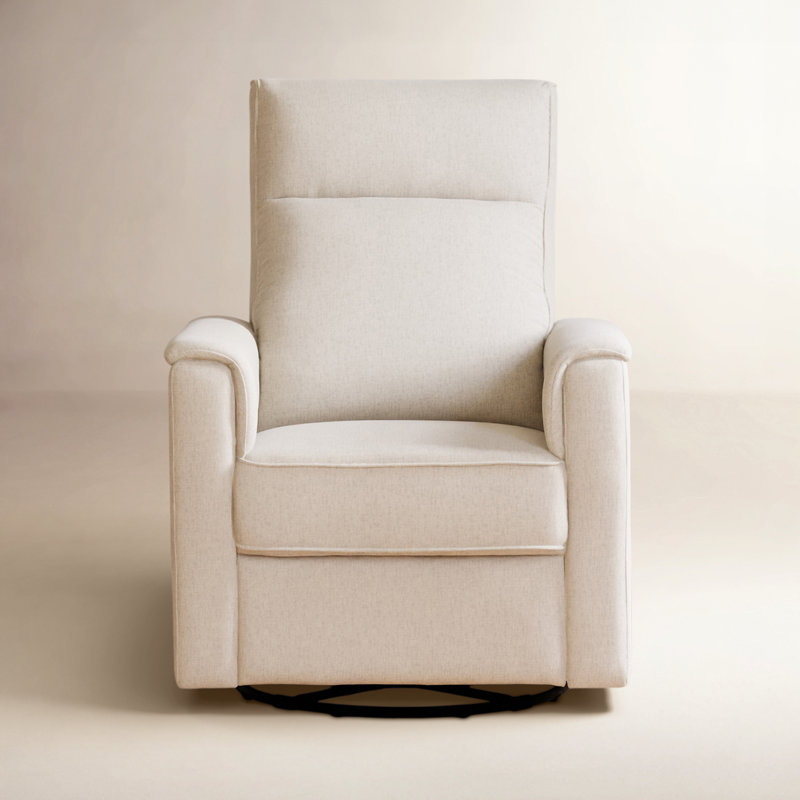 Fauteuil inclinable Willa en tissu éco-performant, Mélange de polyester crème