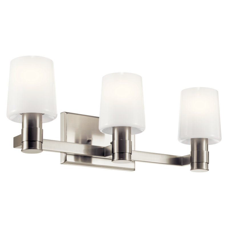 Éclairage pour meuble-lavabo 3 lumières Keison, Nickel