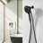 High Pressure Shower Heads 6 Spray Mode, Matte Black Handheld Shower With 60 Inch Stainless Steel Hose