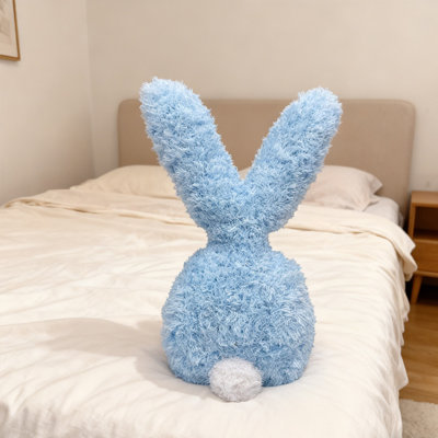 Coussin décoratif en forme de lapin 13,8 po