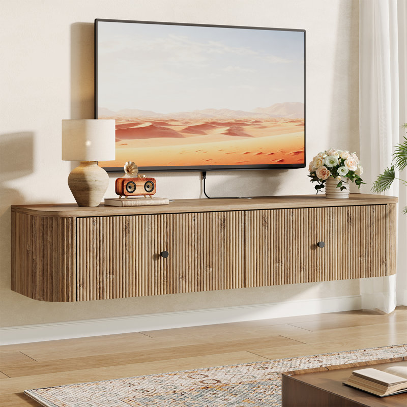 Meuble télé 55 po, console murale